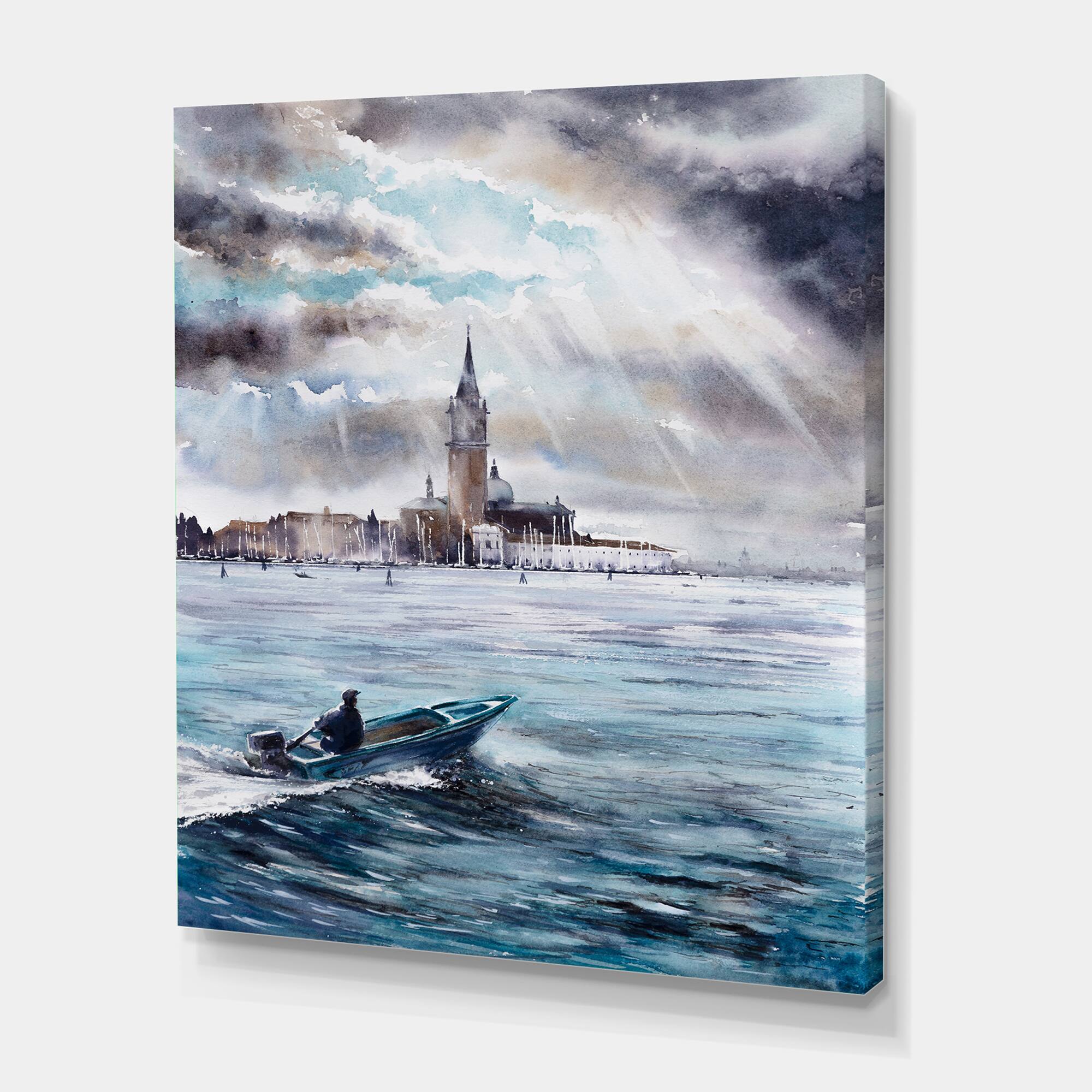 Designart - Storm Over Venice In Italy